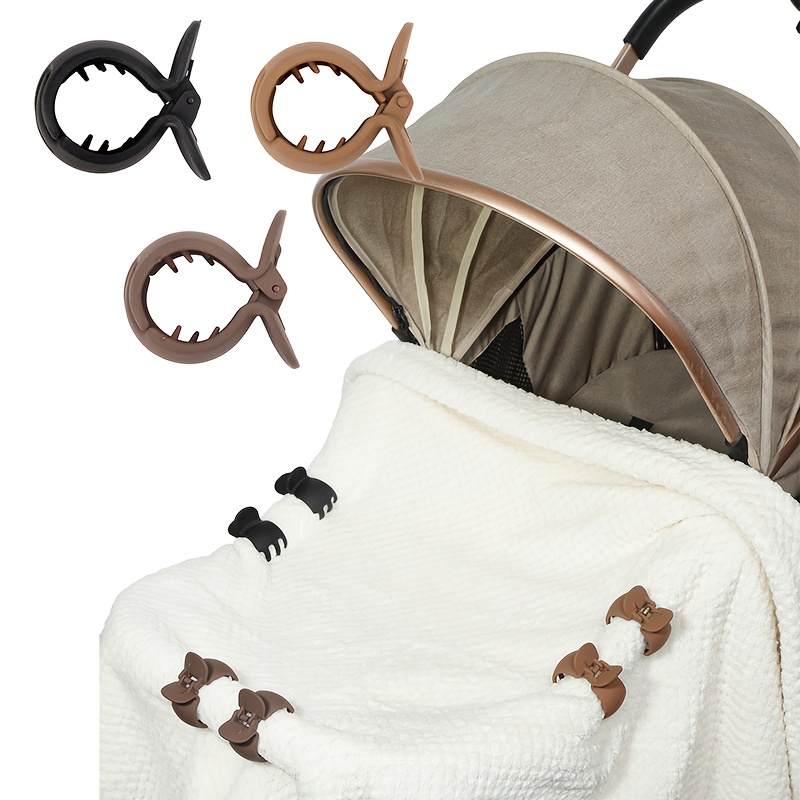 Stroller Accessories - 2 Stück Kinderwagen-Klemme Alligator-Clip Kinderwagen-Haken Tragbarer
