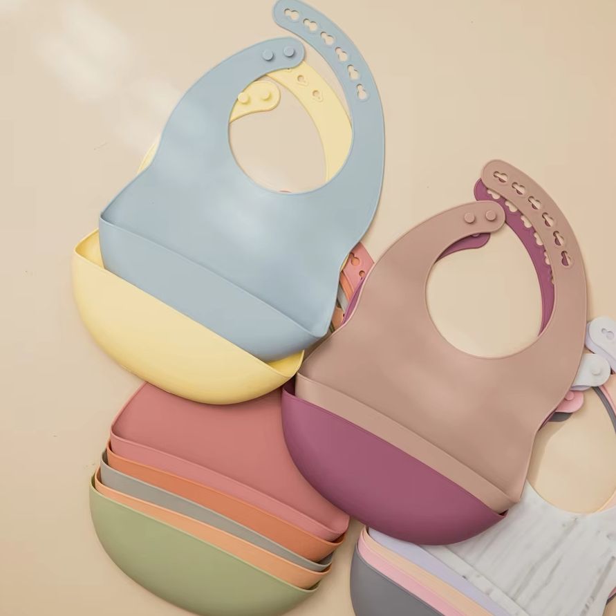 Silicone Baby Bibs - Baby-Lätzchen für die Mahlzeit, wasserdichte Silikon-Baby-Lätzchen,