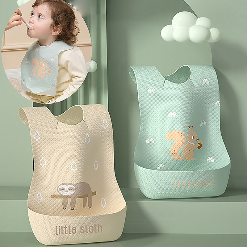 Silicone Baby Bibs - Wasserdichtes verstellbares Baby-Lätzchen für die Fütterung