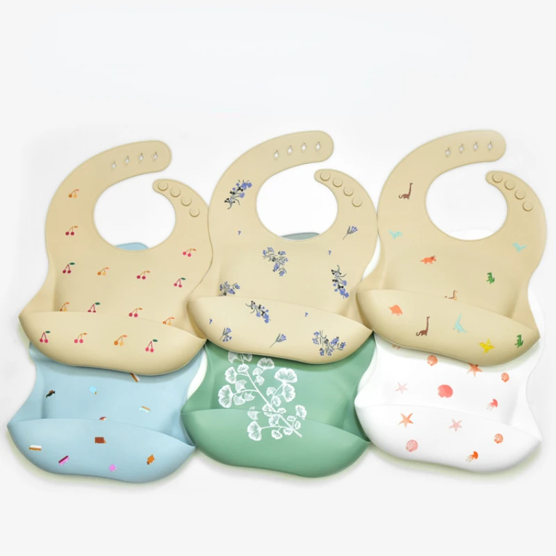Silicone Baby Bibs - INS Baby-Lätzchen, BPA-frei, wasserdicht, weiches Silikon,