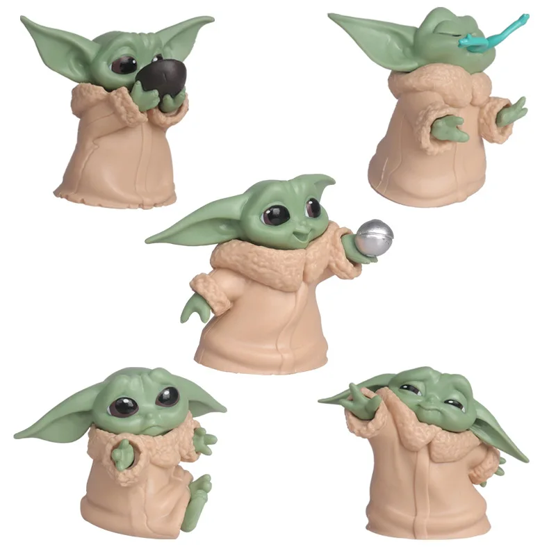 Baby Yoda Products - Bandai 5 Stück Star Wars Spielzeug