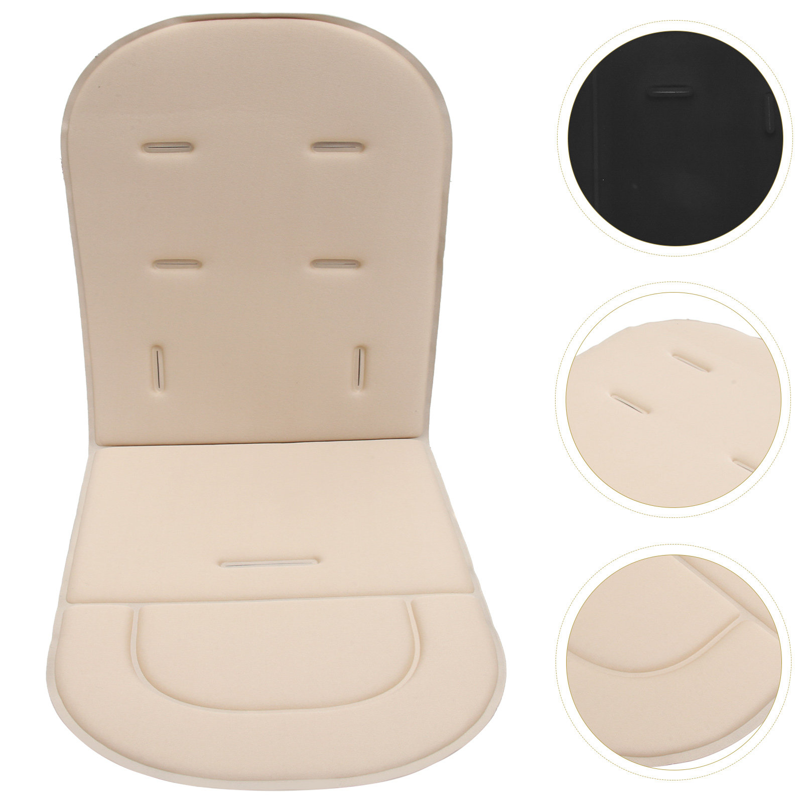 Stroller Accessories - Baby-Kinderwagen-Kissen aus Baumwolle, atmungsaktives Sitzpolster für
