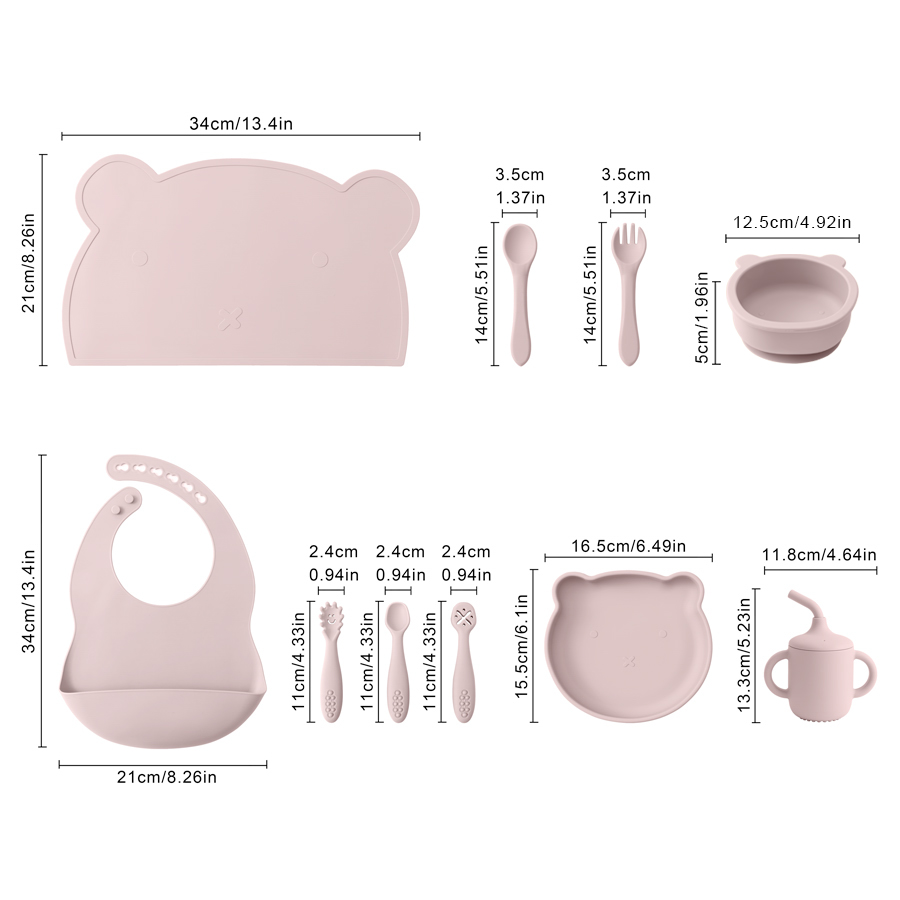 8 Stück Silikon Baby Fütterung – Baby Led Weaning Set Bewertung und Preis