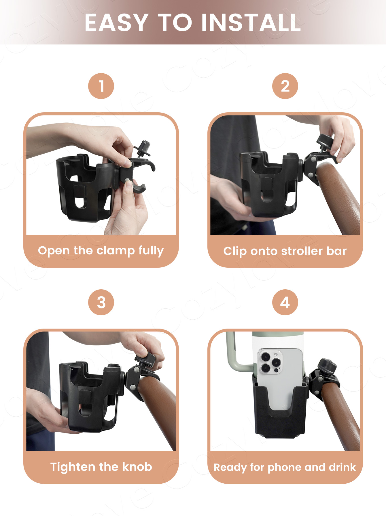Großer Kinderwagen-Getränkehal – Stroller Accessories Bewertung und Preis