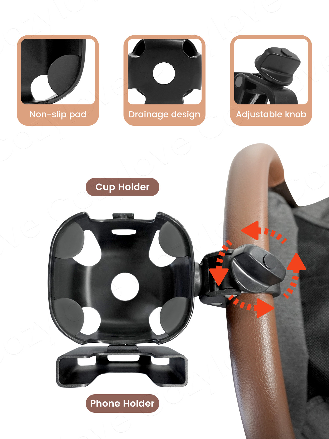 Großer Kinderwagen-Getränkehal – Stroller Accessories Bewertung und Preis