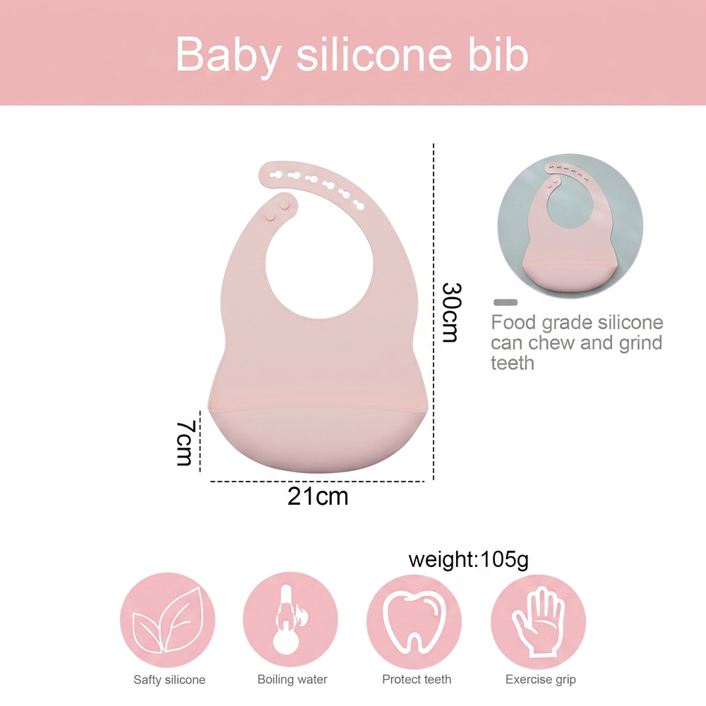 1 Stück Verstellbares Baby-Sil – Silicone Baby Bibs Bewertung und Preis